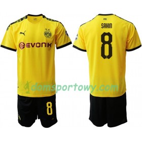 Koszulka Borussia Dortmund Nuri Sahin 8 Dziecięcy Domowe Koszulki Piłkarskie 2019-2020 Krótki Rękaw